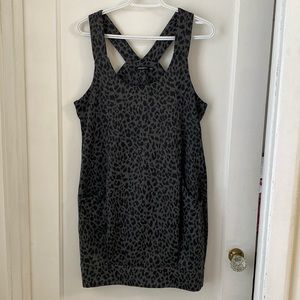 Cute leopard apron dress/top